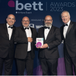 Charanga receiving Bett award 2023